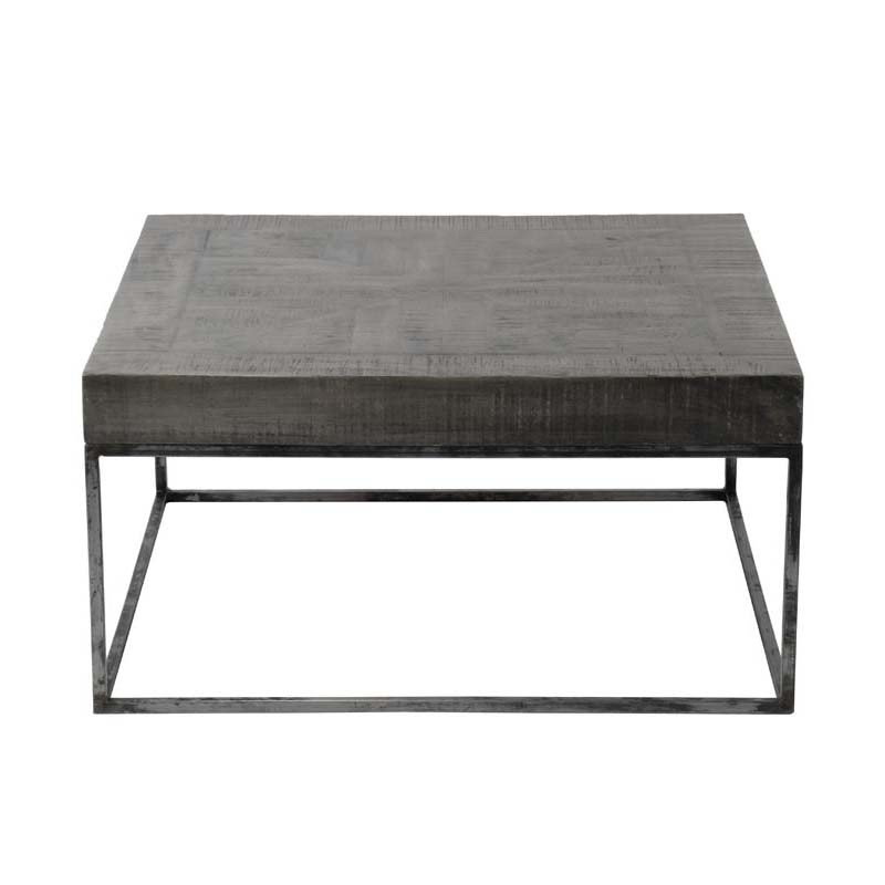 Table basse carrée en acacia 80x80