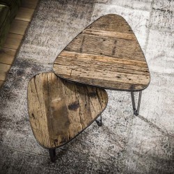 Tables gigognes triangles en bois