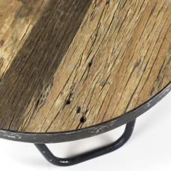 Tables gigognes rondes en bois 60 et 75 cm