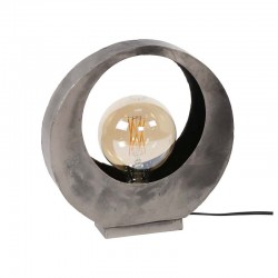 Lampe de table lune en métal style industriel