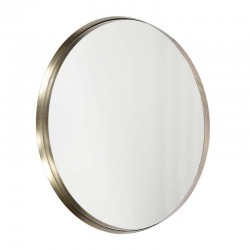 Miroir rond 75 cm diamètre argenté ou doré