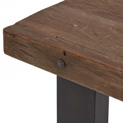 Table basse en bois et métal Raily