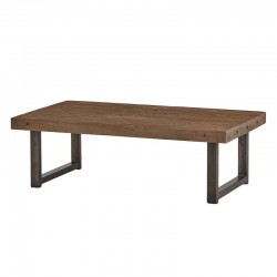 Table basse en bois et métal Raily
