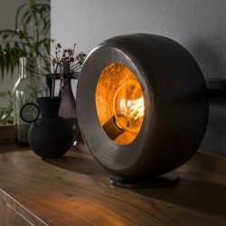 Lampe de table design ouverte ronde