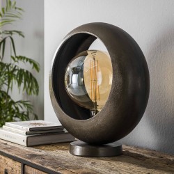 Lampe de table design sphère en alu