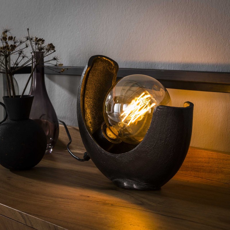 Lampe de table design grande demi-lune