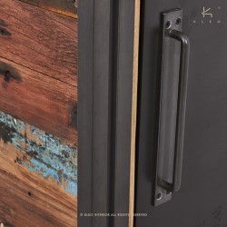 Armoire 2 tiroirs en bois et métal 60 Industry