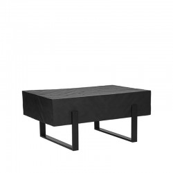 Table basse industrielle bois et métal Flot noir