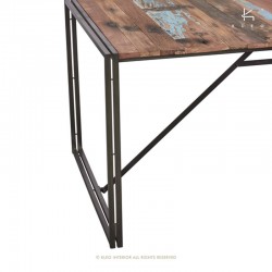 Table à manger en bois et métal 200x100 Industry