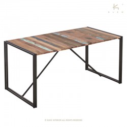 Table à manger en bois et métal 160x90 Industry