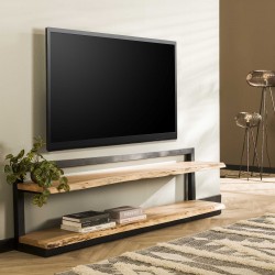 Meuble TV industriel bois et métal Edge