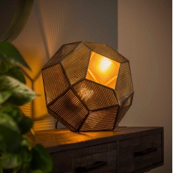 Lampe de table industrielle métal Hexagon