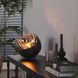 Lampe de table industrielle métal Miroir 28cm