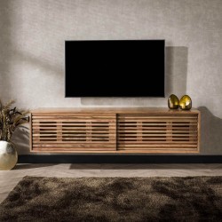 Meuble TV industriel bois et métal Slide 150