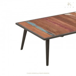 Table basse bois et métal 110x70 Nordik