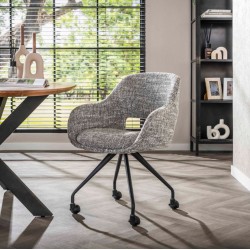 Fauteuil de Table à Roulettes