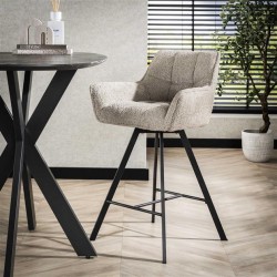 Tabouret de Bar Tissus Sable