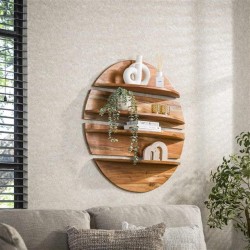 Etagère Murale Bois Ronde