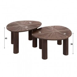 Tables d'Appoint Bois teck Dimensions