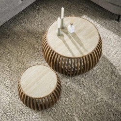Table Basse Ronde Design Vue Dessus