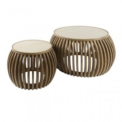 Table Basse Ronde Design Fond Blanc