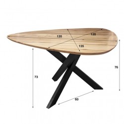 Table à Manger Triangle Dimensions