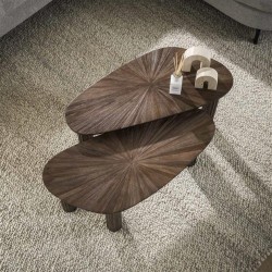 Table Basse Bois Marron Vue Dessus