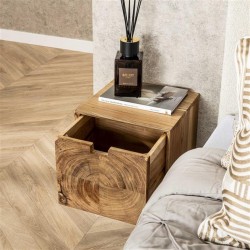Table de Chevet Suspendu Tiroir Ouvert