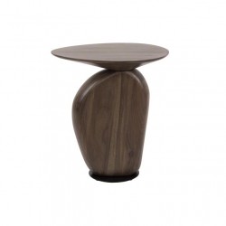 Table d'Appoint Bois Massif Fond Blanc