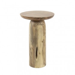 Table d'Appoint Acacia XL Fond Blanc