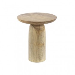 Table d'Appoint Acacia L Fond Blanc