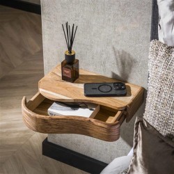 Table de Chevet Design Tiroir Ouvert