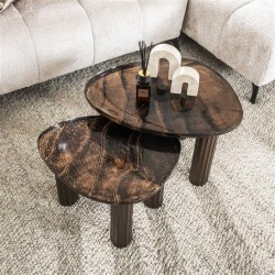 Table basse M Verre Vue Dessue