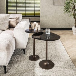 Table d'Appoint Verre Ensemble