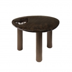 Table basse L Verre  Fond Blanc
