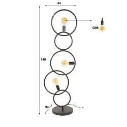 Lampadaire Métal Design Dimensions