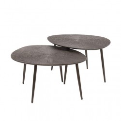 Table d'Appoint Triangle Fond Blanc