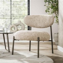 Fauteuil de Salon Round Beige