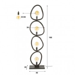 Lampadaire Métal 4 Lampes Dimensions