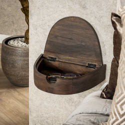 Table de chevet Bois Suspendu Tiroir