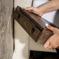 Table de chevet Bois Suspendu Installation