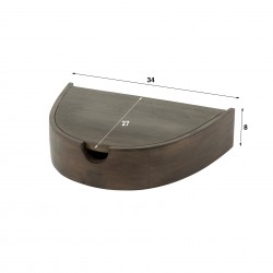 Table de chevet Bois Suspendu Dimensions