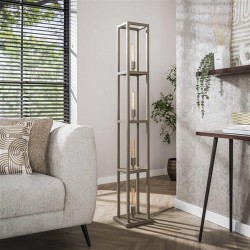 Lampadaire 4 Lampes En Métal Beige Non Allume