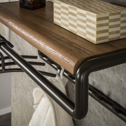 Porte-Manteau Bois et Acier Details