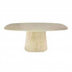Table à Manger en Céramique 180cm Fond Blanc