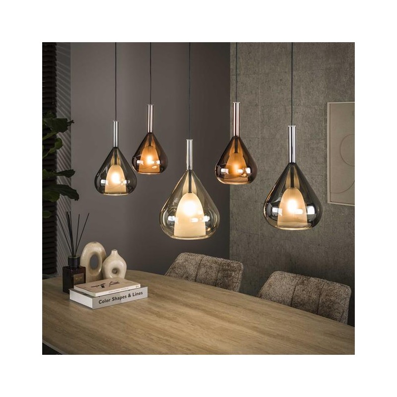 Suspension Goutte 5 Lampes