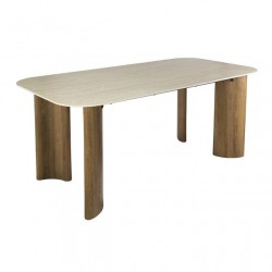 Table Manger Céramique 180cm Fond Blanc
