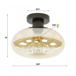 Plafonnier Verre Dimensions