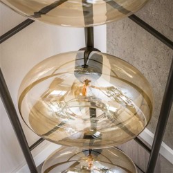 Lampadaire 4 Lampes Design Verre