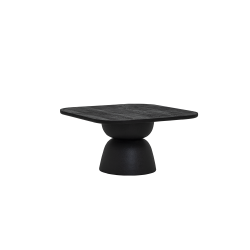 Table d'Appoint Noire 80cm
